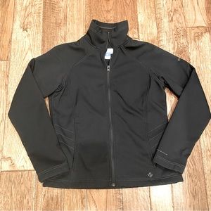 Columbia Womens Soft Shell Jacket Black Sz Medium